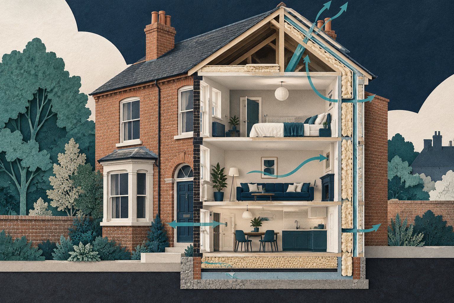 Retrofitting an older home: plan insulation and ventilation together