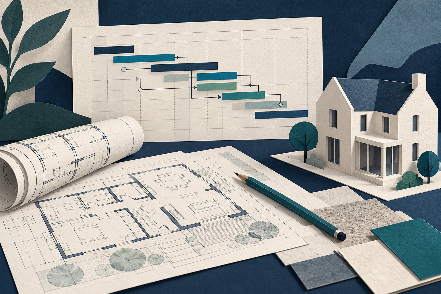 Building a renovation timeline: dependencies and decision dates